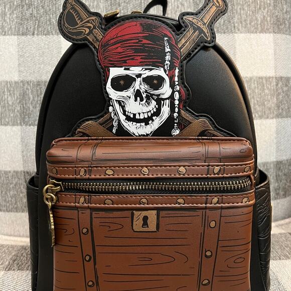 Loungefly Dead Men Tell No Tales Mini Backpack - Picture 1 of 5